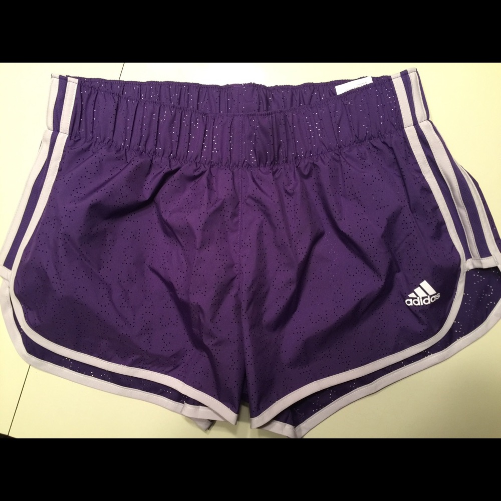 Purple training short adidas size S