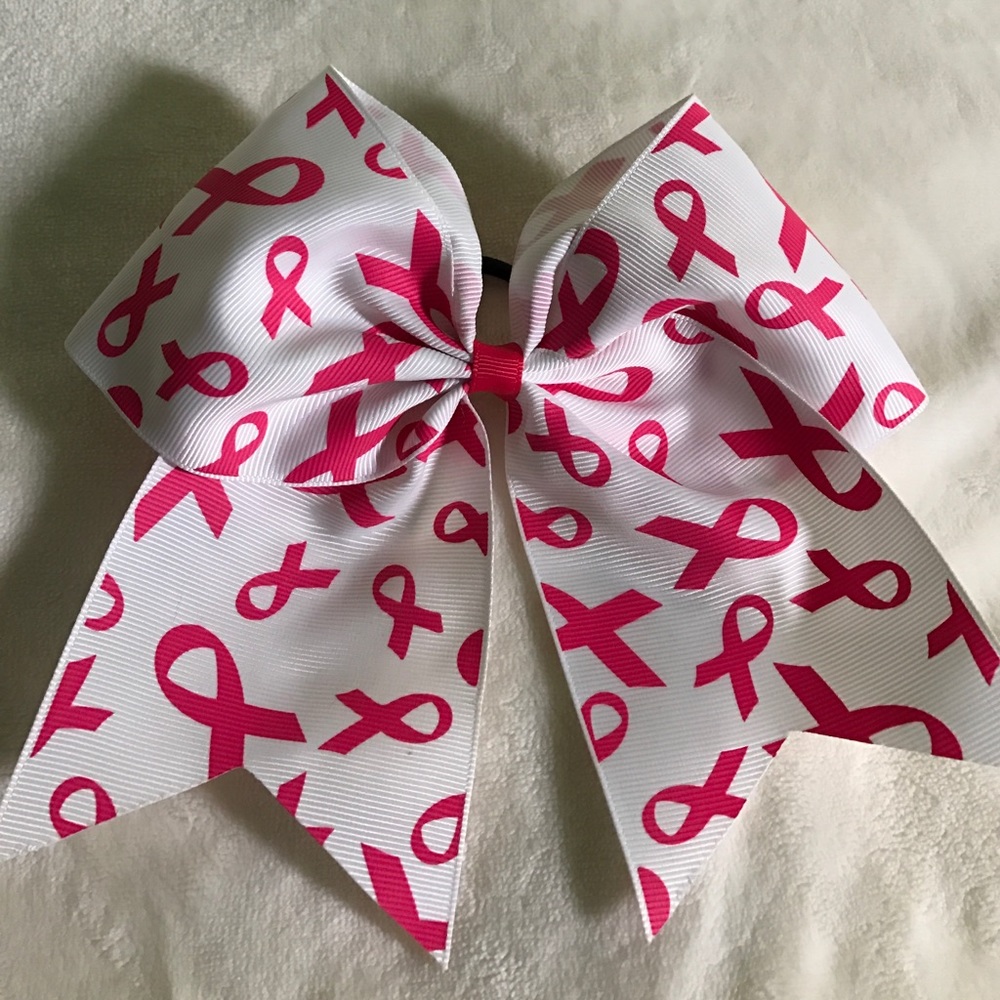 Breast cancer awareness bow.