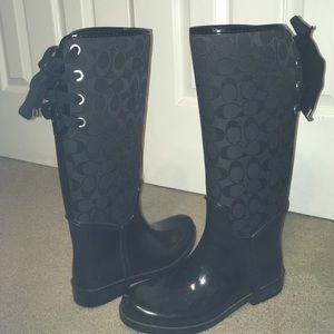Coach rain boots