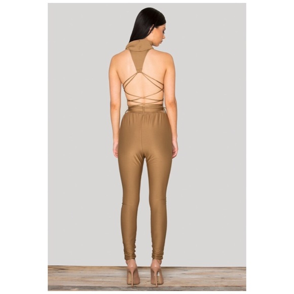 NEW! Backless, Form-fitting Jumpsuit - Picture 2 of 6