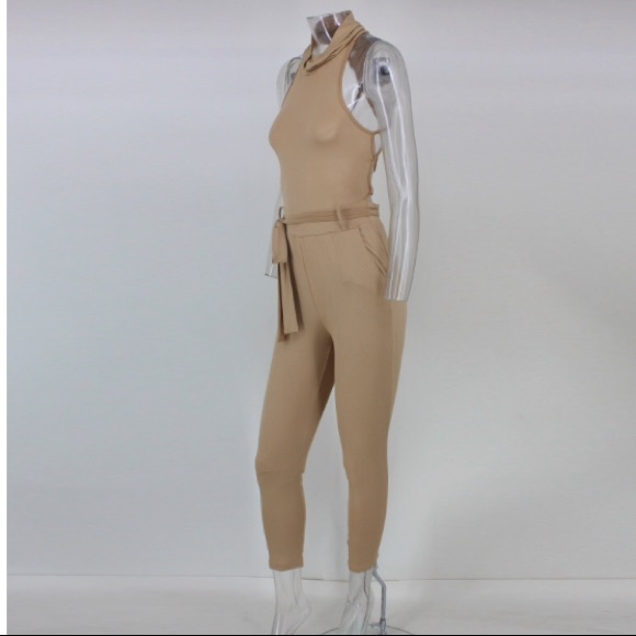 NEW! Backless, Form-fitting Jumpsuit - Picture 3 of 6