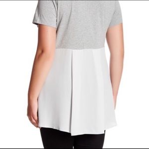 Vince Camuto Gray Hi-Low Plus Size Shirt
