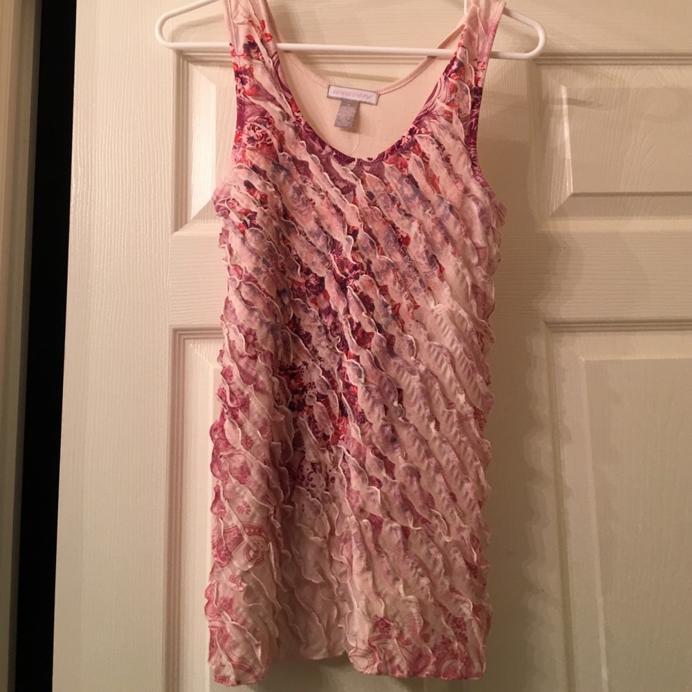 Beautiful pink ruffle shirt