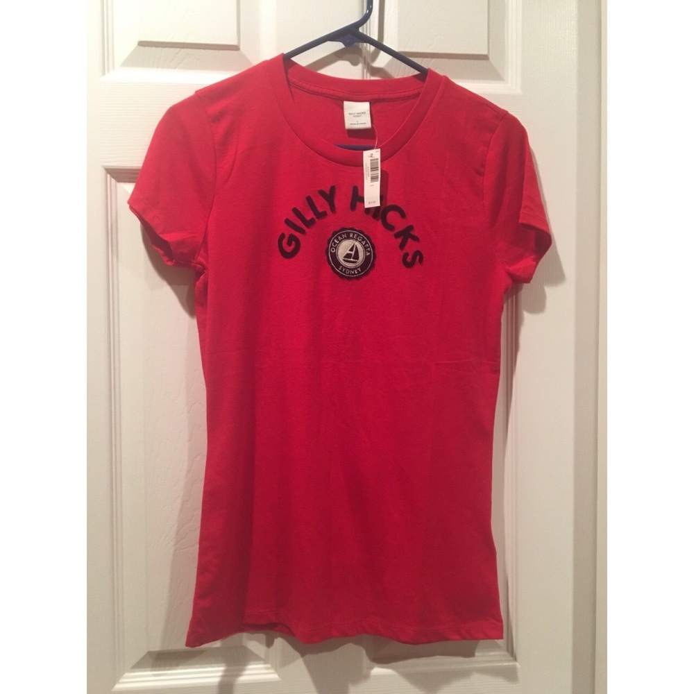 New Red & Navy Gilly Hicks Tee