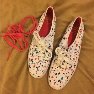 Kate Spade splatter paint Keds. NWOT.
