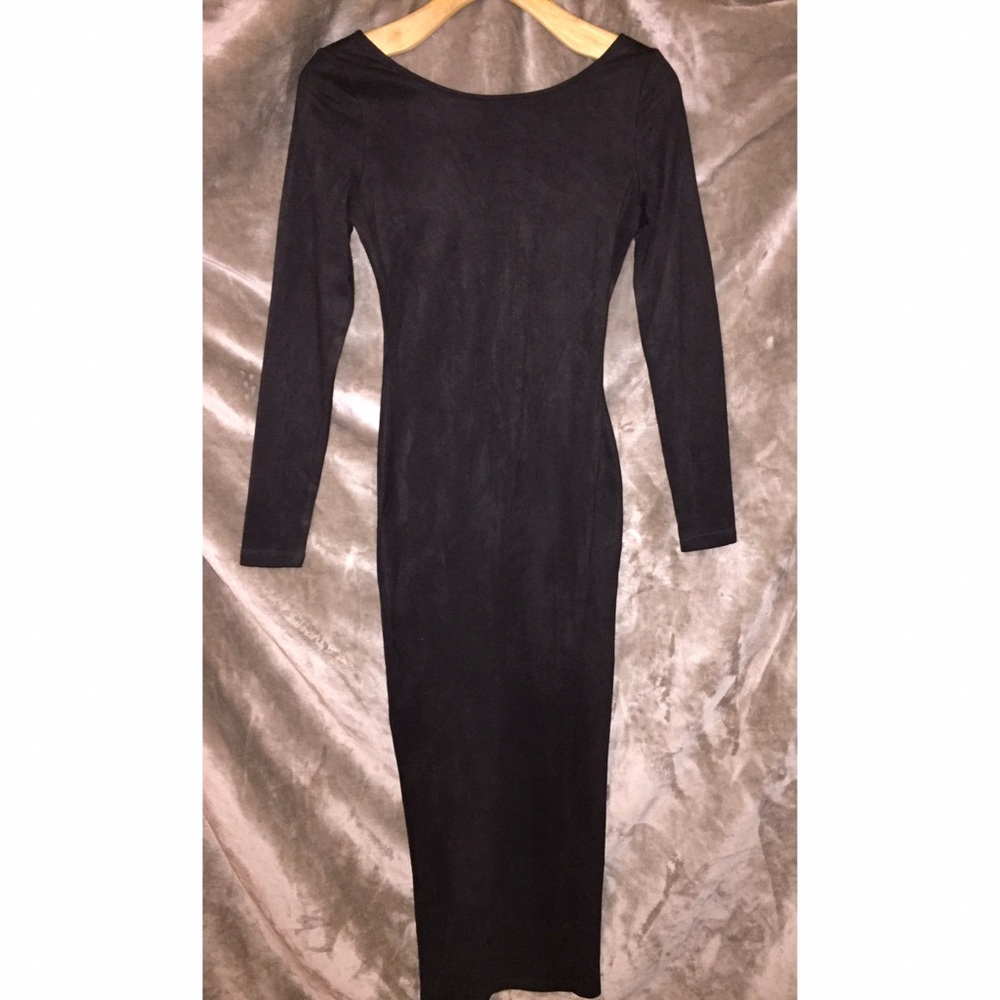 Hera Collection black suede dress