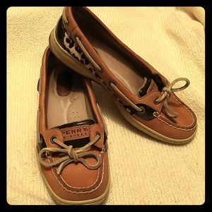 Leopard Print Sperry Top Sider Shoes
