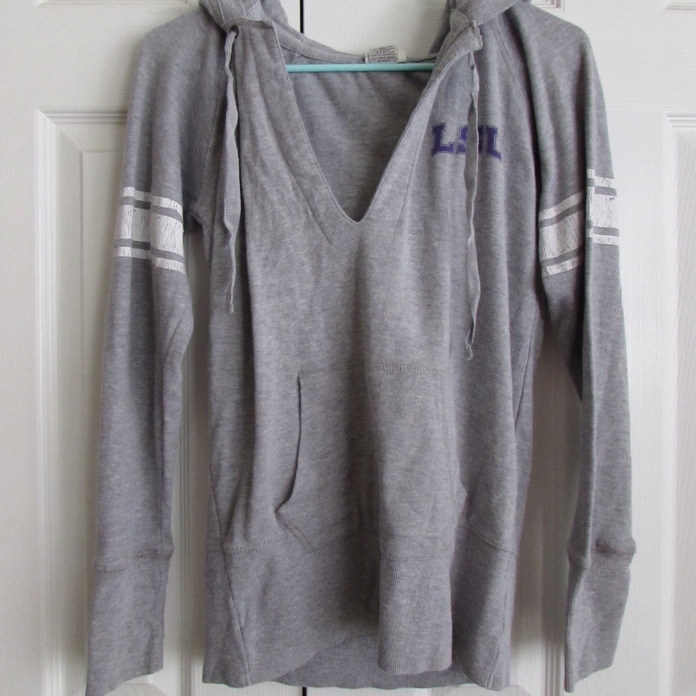 LSU Deep V Hoodie