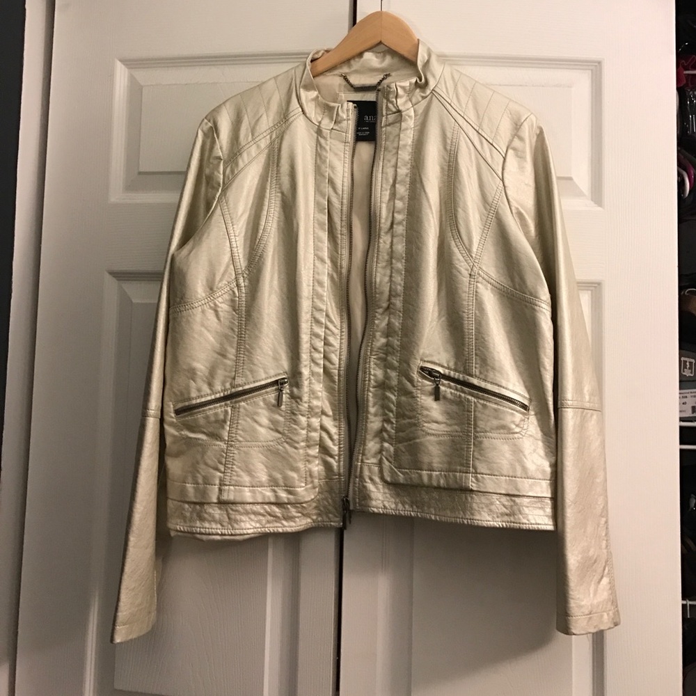 XL faux leather jacket