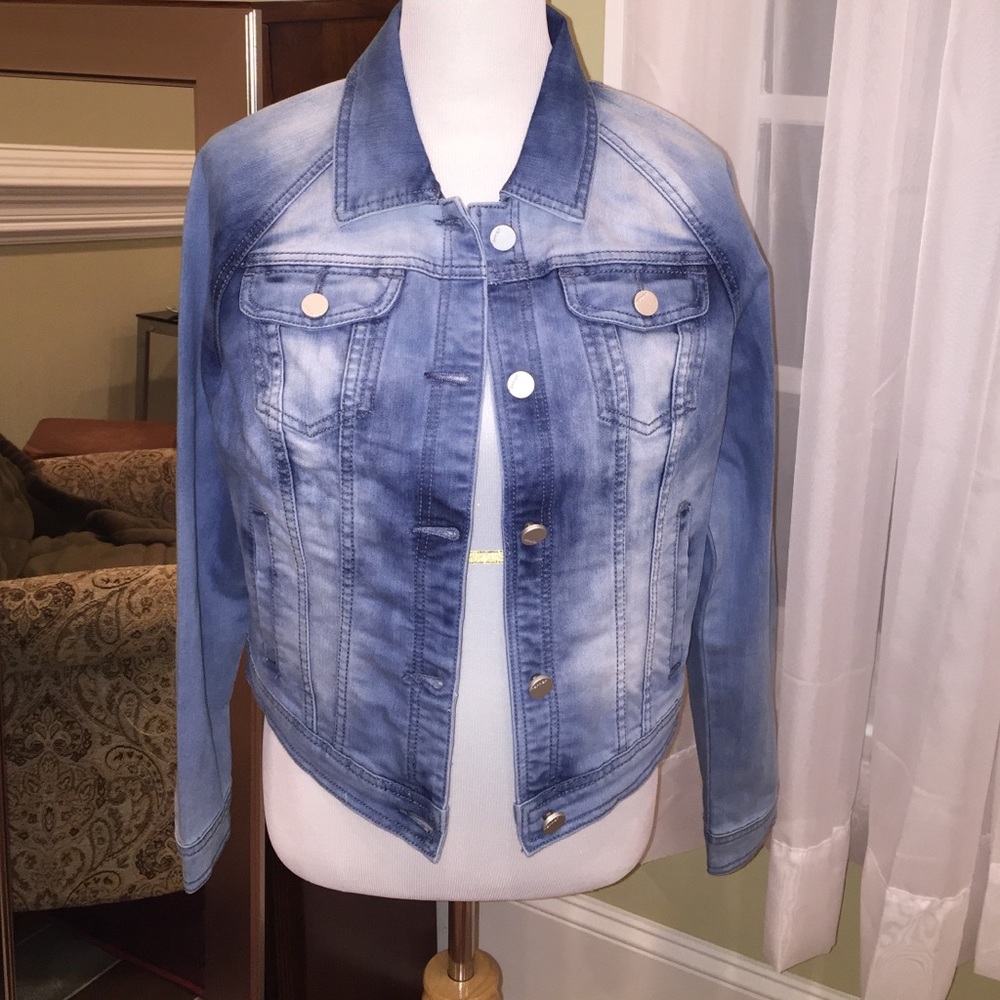 NWOT JOUJOU denim Jacket Large