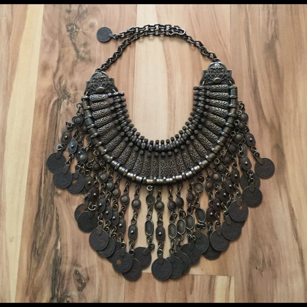 Free People Antalya coin necklace