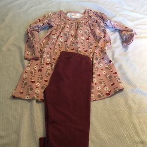 Hanna Andersson dress and pants 110