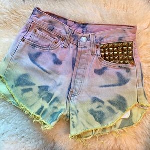High-waisted Levi's Vintage Studded Shorts NWOT