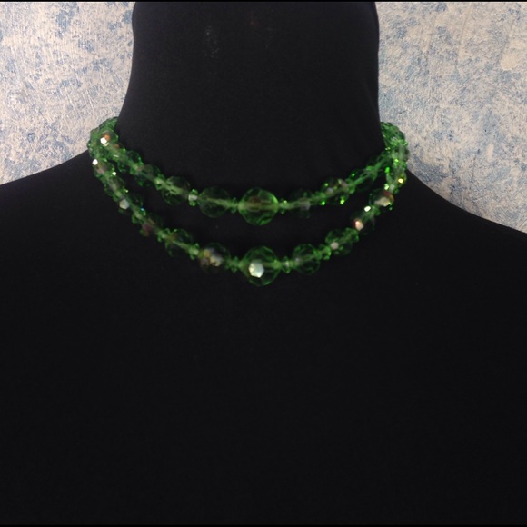 Jewelry - Green beaded st Patrick's day necklace
