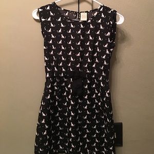 Girls black cat dress