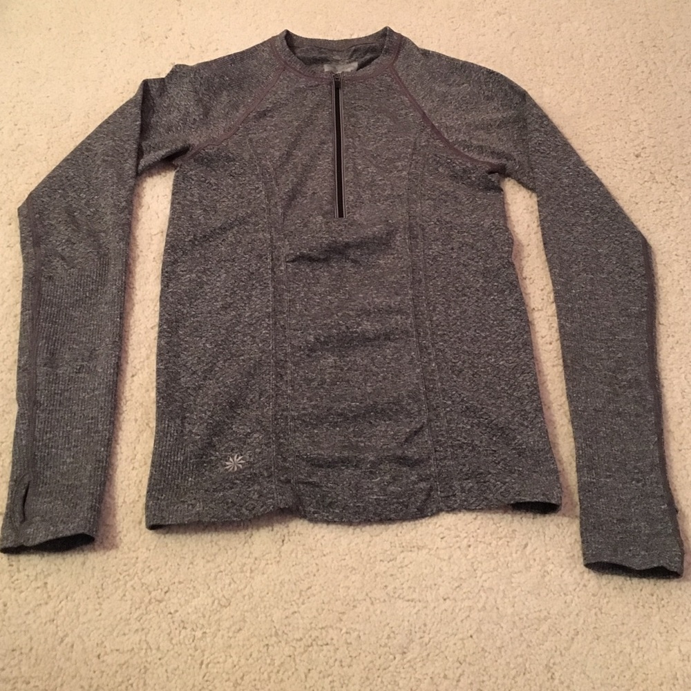 Athleta Grey Half Zip!