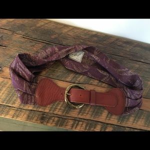 Anthropologie Multi Textile Belt