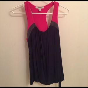 Navy blue and pink tank