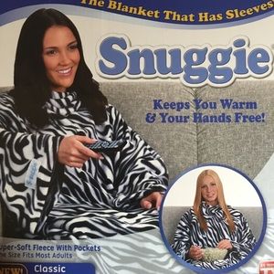 Zebra printed SNUGGIE!