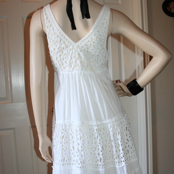 🌾BCBG MaxAzria WHITE SUMMER DRESS 🌻 - Picture 3 of 6