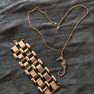 Bracelet and Seahorse Necklace