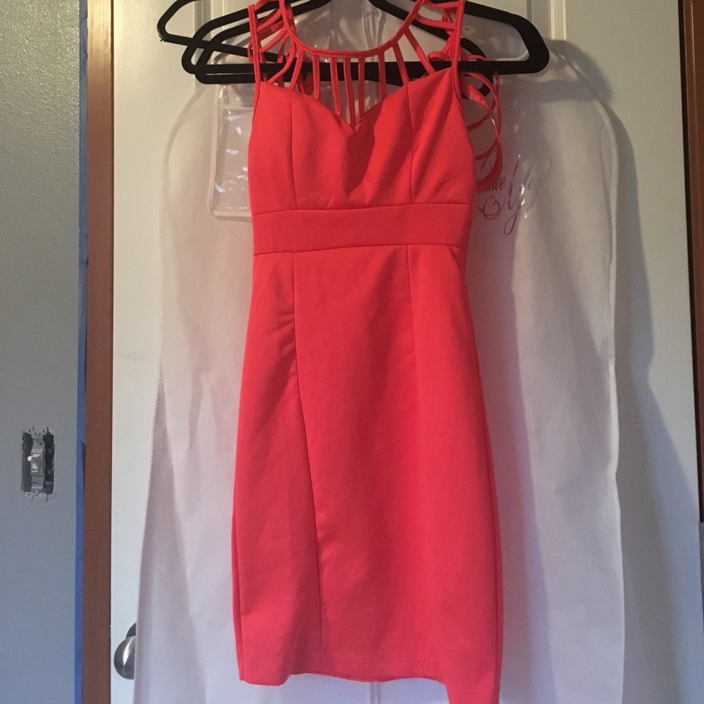 Coral dress