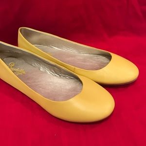 Seychelles flats in buttercup yellow