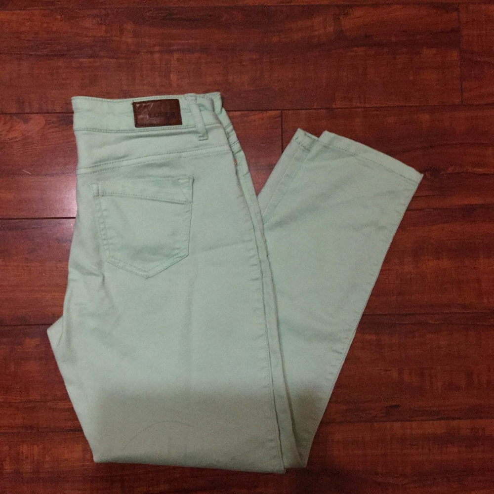 Pastel Teal Express Skinny Jeans