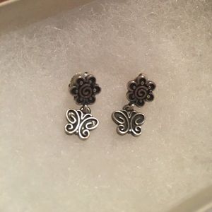 James Avery garden butterfly earrings
