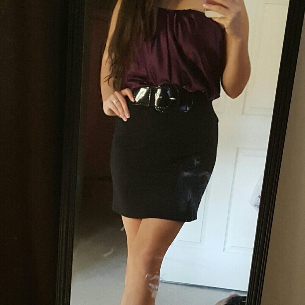Purple dress (belt not included).