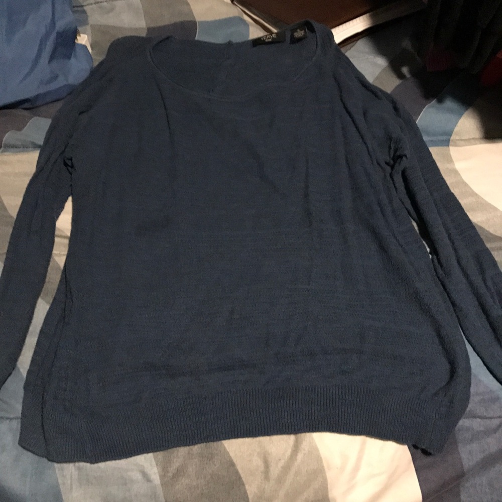 Open knit sweater