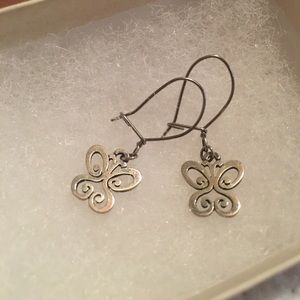 James Avery spring butterfly dangle earrings