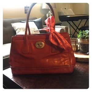 Coach purse in orange