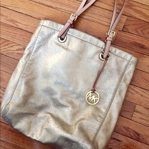 Gold Michael Kors Tote