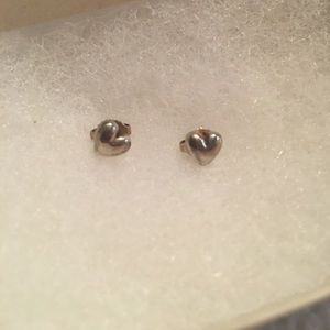 James Avery solid heart ear posts (larger ones)