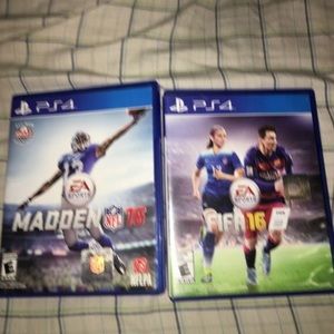 Ps4 Fifa and Madden 16