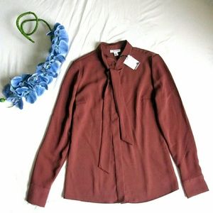 🎀Calvin Klein Pussy Bow Blouse 🎀