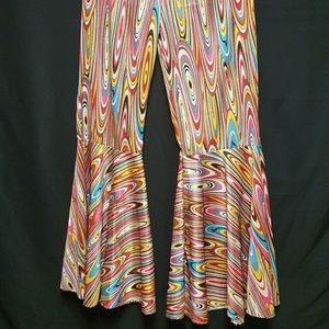 Boho-Multi-print -70' Wild Child Bell Bottom sz SM