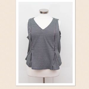 Lane Bryant - Black & White Zip Vest - Size 22/24