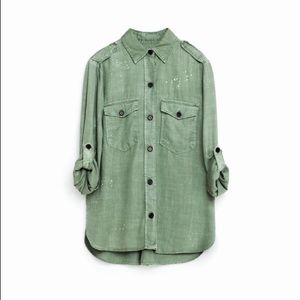 Zara NWT Military Shirt - Size XS