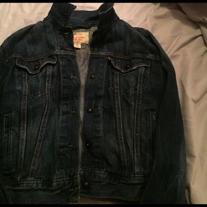 Levi's dark-washed jean jacket