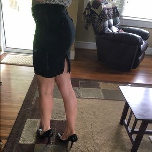 Papaya pencil skirt