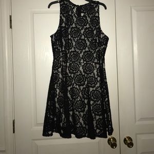 Black Lace Dress Plus Size