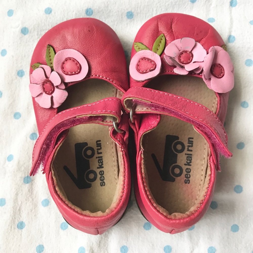 See Kai Run pink Mary Janes