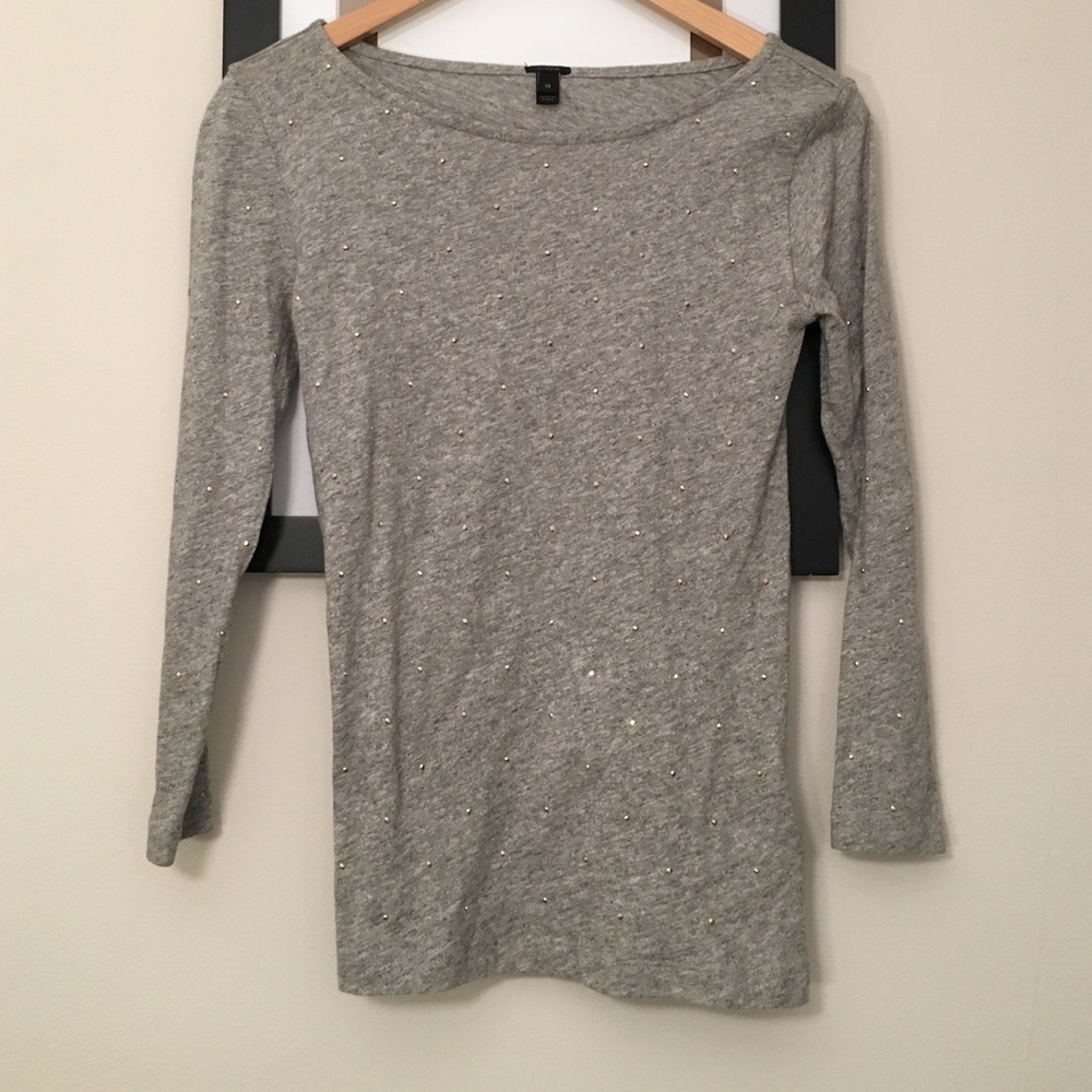 J. Crew rhinestone top