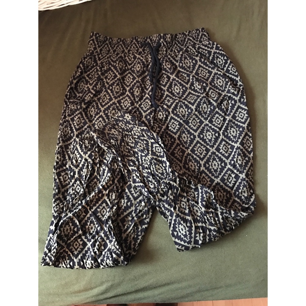 Aztec print joggers