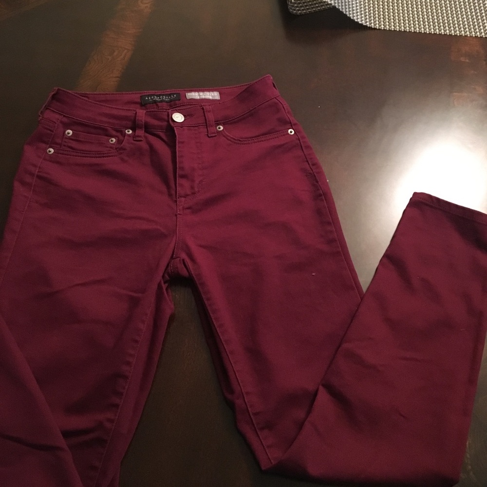 High waisted jegging pants