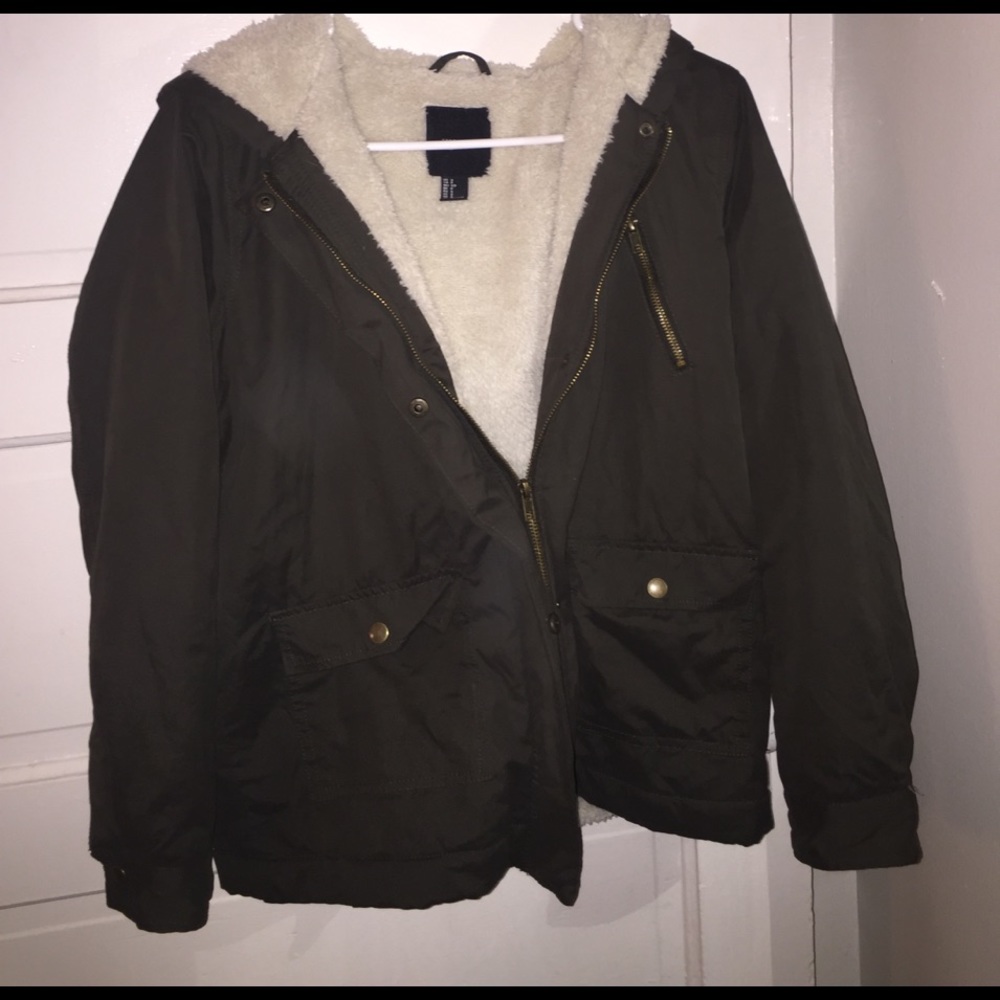 Forever 21 Olive Green Coat