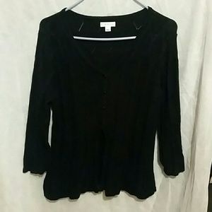 Croft&Barrow size large black sweater. Excellent
