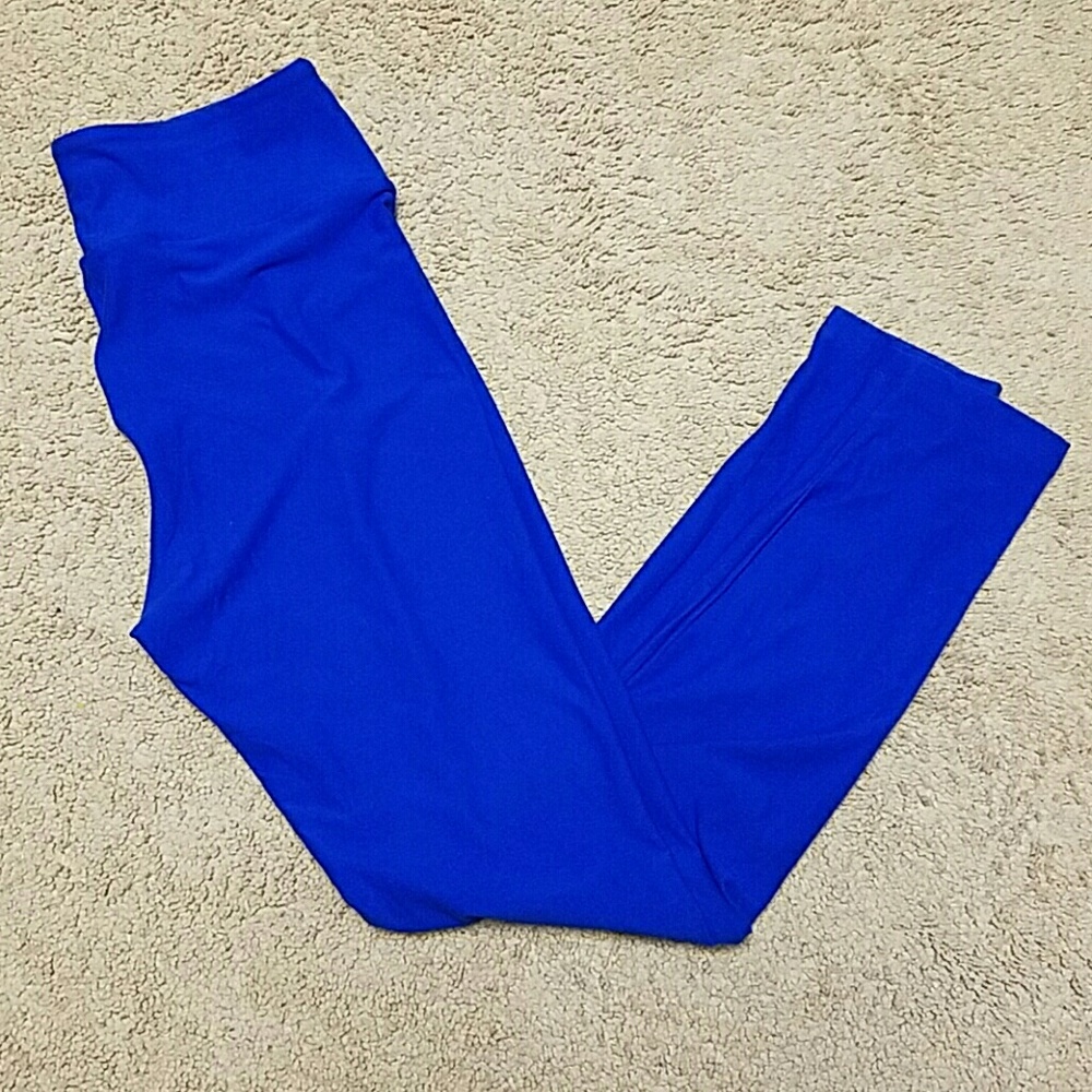 OS LulaRoe leggings new cobalt blue